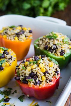 Burrito Bowl Stuffed Peppers