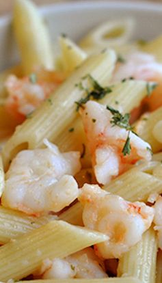 Butter and Garlic Shrimp Penne