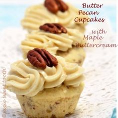 Butter Pecan Mini Cupcakes