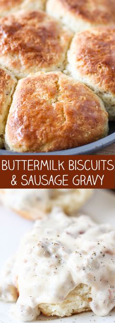 Buttermilk Biscuits and Sausage Gravy