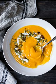 Butternut Apple Soup with Ginger