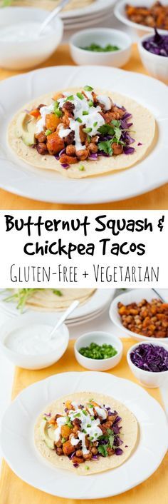 Butternut Squash and Chickpea Tacos