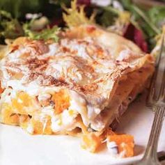 Butternut Squash and Hazelnut Lasagne