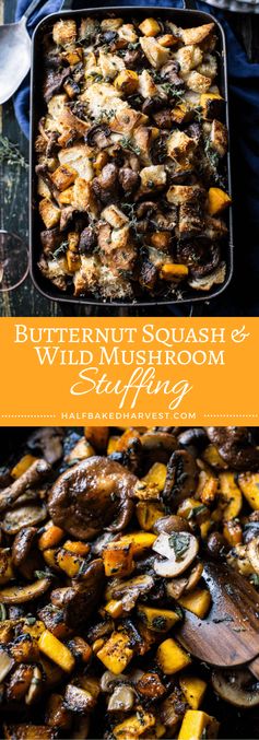 Butternut Squash and Wild Mushroom Stuffing