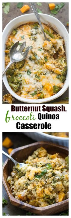 Butternut Squash Broccoli Quinoa Casserole