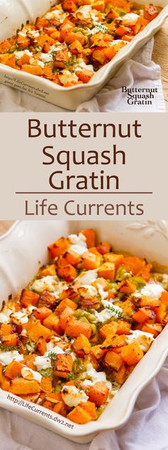 Butternut Squash Gratin Casserole