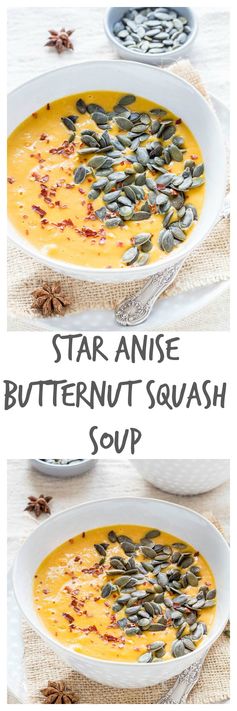 Butternut Squash Soup with Star Anise (Vegan, GF