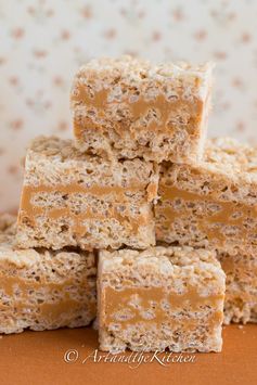 Butterscotch Rice Krispie Squares