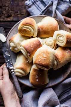 Buttery Parker House Rolls