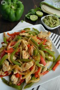 Cómo hacer fajitas de pollo