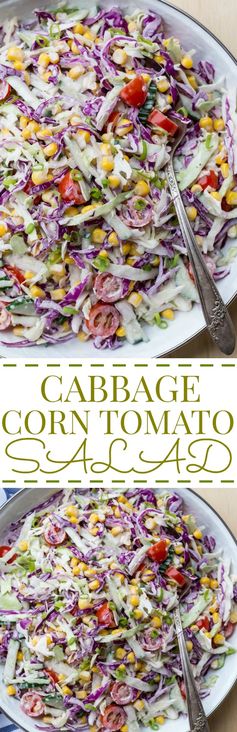 Cabbage Corn Tomato Salad