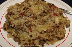 Cabbage, Meat and Rice Casserole (Rice Cooker