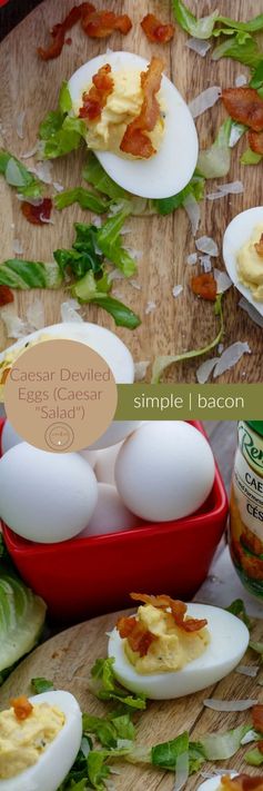 Caesar Deviled Eggs (Caesar “Salad”