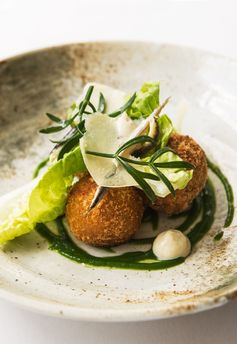 Caesar salad croquettes