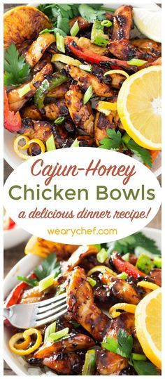 Cajun-Honey Chicken Bowls