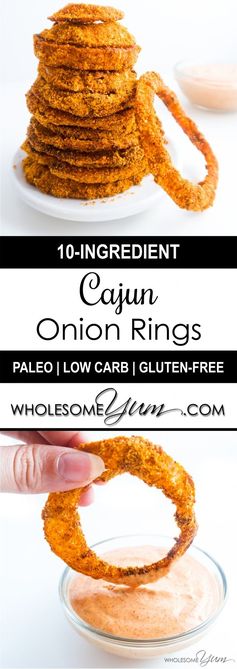 Cajun Onion Rings (Paleo, Low Carb