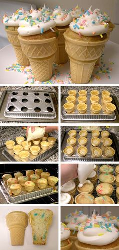 'Cake' Ice-Cream Cones