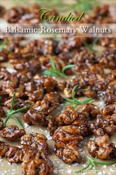 Candied Balsamic Rosemary Walnuts