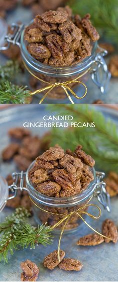 Candied Gingerbread Pecans