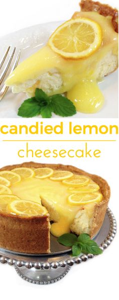 Candied Lemon Cheesecake