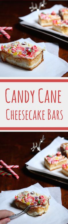 Candy Cane Cheesecake Bars, Sopapilla-Style