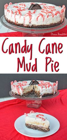 Candy Cane Mud Pie