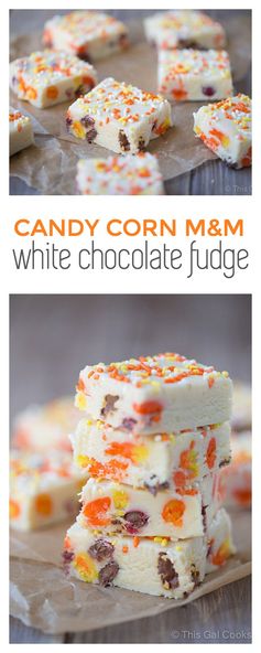 Candy Corn M&M White Chocolate Fudge