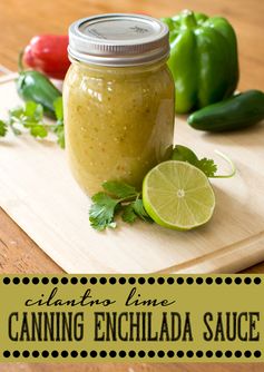 Canning Cilantro Lime Enchilada Sauce