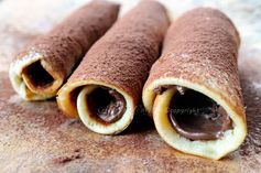 Cannoli di pancake alla nutella ricetta veloce