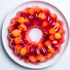 Cantaloupe-Studded Champagne Jelly