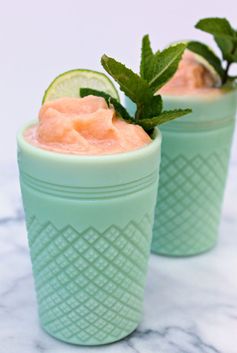 Cantaloupe Wine Slushies