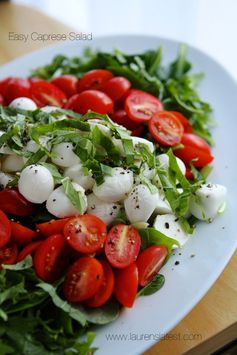 Caprese Salad with Garlic Balsamic Dressing