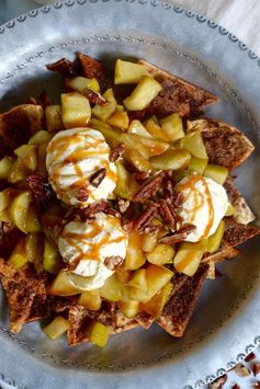 Caramel Apple Dessert Nachos