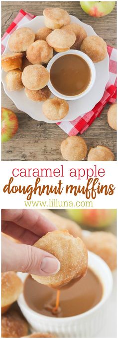 Caramel Apple Doughnut Muffins