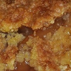 Caramel Apple Dump cake recipe with 4 ingredients ~