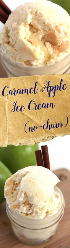 Caramel Apple Ice Cream: No Churn