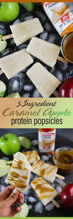 Caramel Apple Protein Popsicles