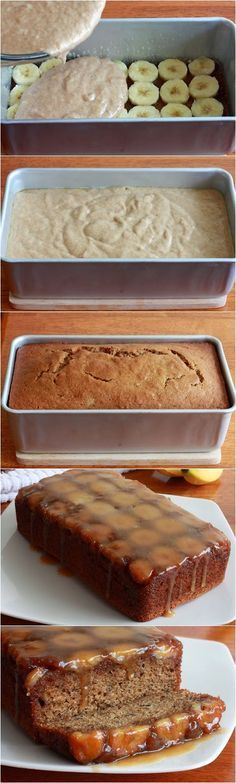 Caramel Banana Upside Down Bread