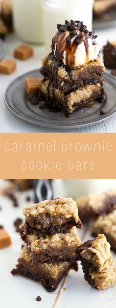 Caramel Brownie Cookie Bars