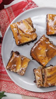 Caramel Eggnog Brownies