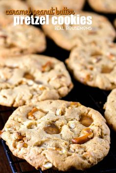 Caramel Peanut Butter Pretzel Cookies