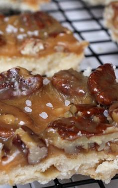 Caramel Pecan Shortbread Bars