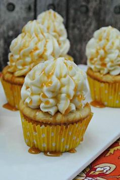 Caramel Vanilla Bean Cupcakes