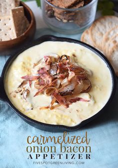 Carmelized Onion Bacon Dip Appetizer