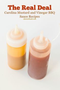 Carolina Mustard BBQ Sauce and Vinegar Sauce