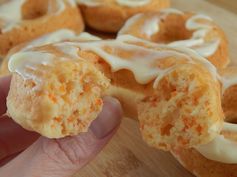 Carrot cake donuts with cream cheese icing