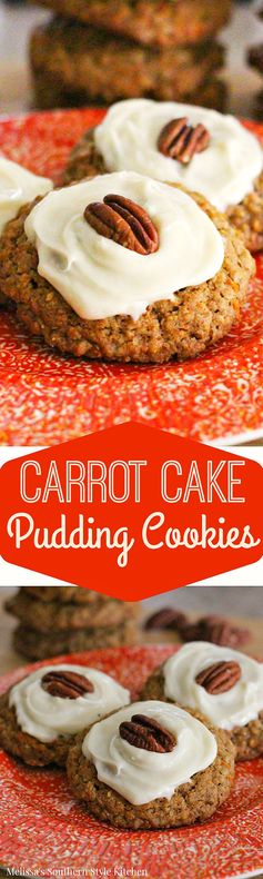 Carrot Cake Pudding Cookies