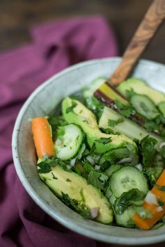 Carrot, Cucumber, and Avocado Salad