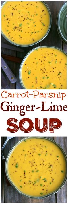 Carrot-Parsnip Ginger-Lime Soup