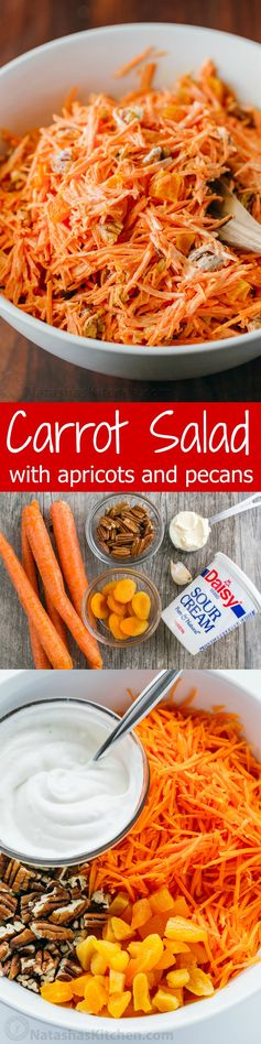 Carrot Salad with Apricots and Pecans